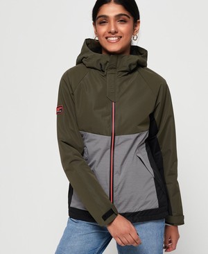 Superdry Elite SD-Windcheater Női Kabát Sötét Khaki | EVPUH3804